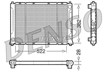 Радиатор охлаждения DENSO DRM24005