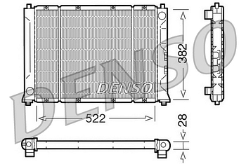 Радиатор охлаждения DENSO DRM24012