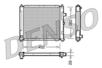 Радиатор охлаждения DENSO DRM24013
