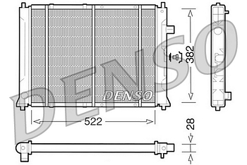 Радиатор охлаждения DENSO DRM24014
