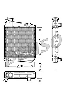 Радиатор охлаждения DENSO DRM24030