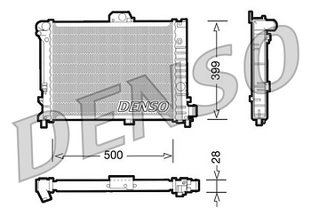 Радиатор охлаждения DENSO DRM25005