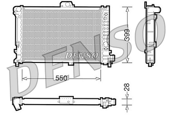 Радиатор охлаждения DENSO DRM25007