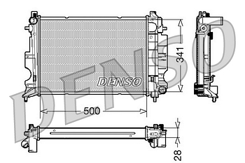 Радиатор охлаждения DENSO DRM25011
