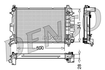 Радиатор охлаждения DENSO DRM25013