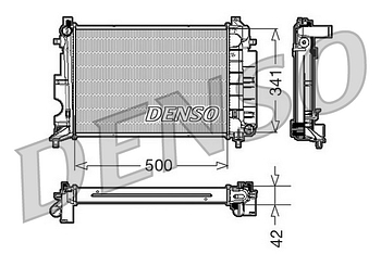 Радиатор охлаждения DENSO DRM25014