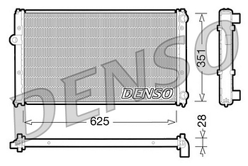 Радиатор охлаждения DENSO DRM26001