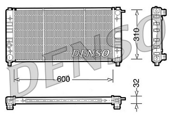 Радиатор охлаждения DENSO DRM26002