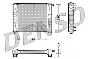 Радиатор охлаждения DENSO DRM26003