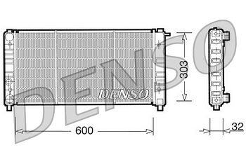 Радиатор охлаждения DENSO DRM26004