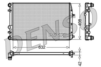 Радиатор охлаждения DENSO DRM26011