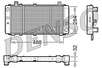 Радиатор охлаждения DENSO DRM27001