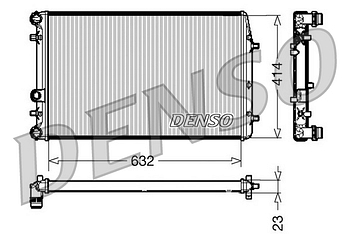 Радиатор охлаждения DENSO DRM27005