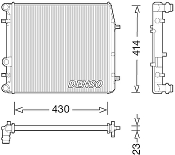 Радиатор охлаждения DENSO DRM27006