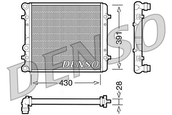 Радиатор охлаждения DENSO DRM32002
