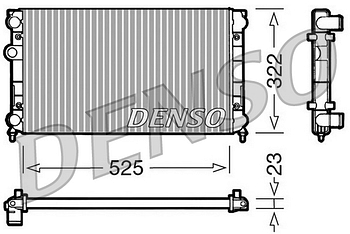 Радиатор охлаждения DENSO DRM32005