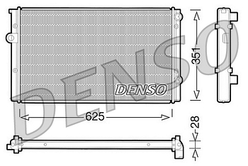 Радиатор охлаждения DENSO DRM32008
