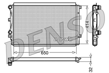 Радиатор охлаждения DENSO DRM32015