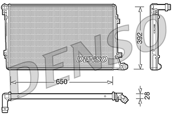 Радиатор охлаждения DENSO DRM32019