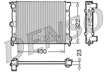 Радиатор охлаждения DENSO DRM32022