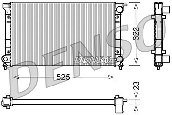 Радиатор охлаждения DENSO DRM32024