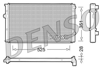 Радиатор охлаждения DENSO DRM32028