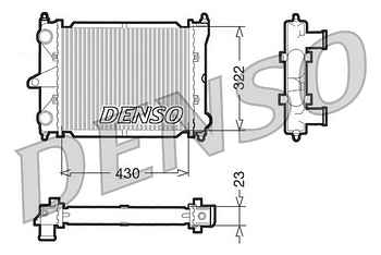 Радиатор охлаждения DENSO DRM32033