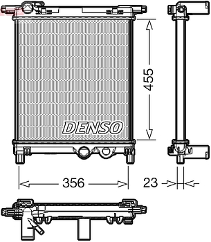 Радиатор охлаждения DENSO DRM32036