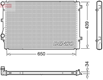 Радиатор охлаждения DENSO DRM32041