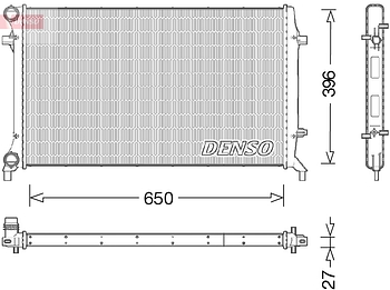 Радиатор охлаждения DENSO DRM32045