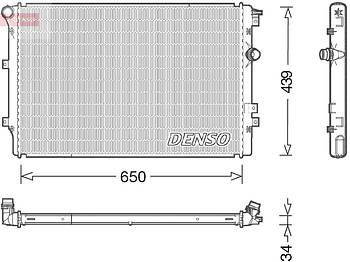 Радиатор охлаждения DENSO DRM32046