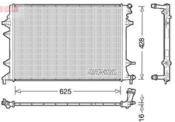 Радиатор охлаждения DENSO DRM32047