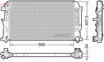 Радиатор охлаждения DENSO DRM32053
