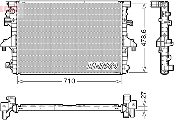 Радиатор охлаждения DENSO DRM32055