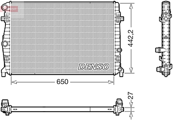 Радиатор охлаждения DENSO DRM32058