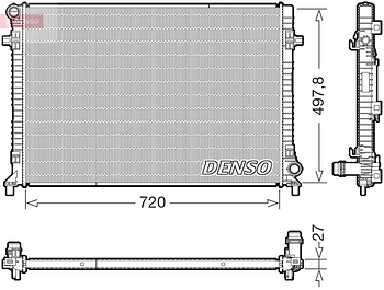 Радиатор охлаждения DENSO DRM32062