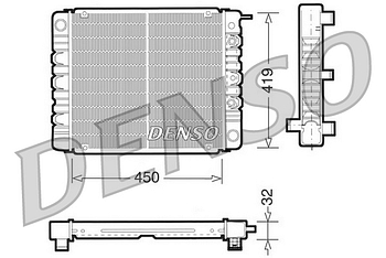 Радиатор охлаждения DENSO DRM33002