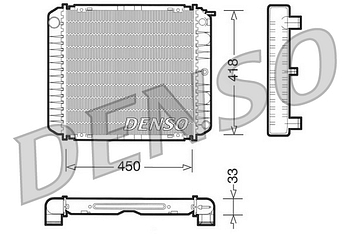 Радиатор охлаждения DENSO DRM33004