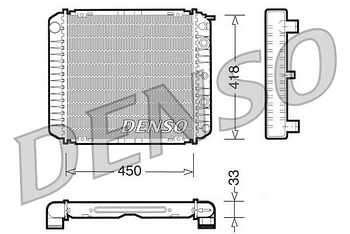 Радиатор охлаждения DENSO DRM33005