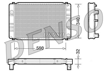 Радиатор охлаждения DENSO DRM33010