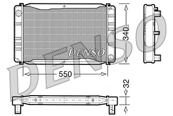 Радиатор охлаждения DENSO DRM33011