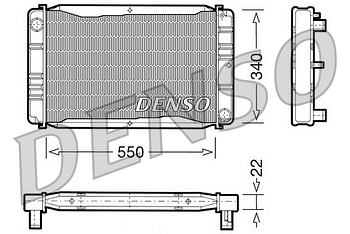 Радиатор охлаждения DENSO DRM33012