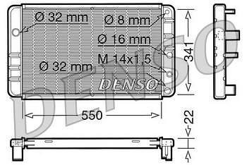 Радиатор охлаждения DENSO DRM33013