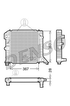 Радиатор охлаждения DENSO DRM33020