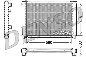 Радиатор охлаждения DENSO DRM33031