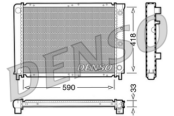 Радиатор охлаждения DENSO DRM33032