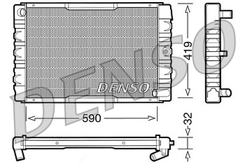 Радиатор охлаждения DENSO DRM33033