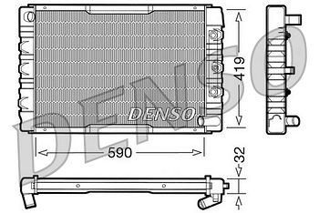 Радиатор охлаждения DENSO DRM33034