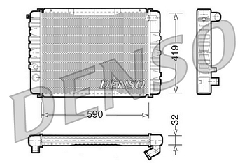 Радиатор охлаждения DENSO DRM33035