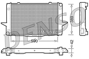 Радиатор охлаждения DENSO DRM33043